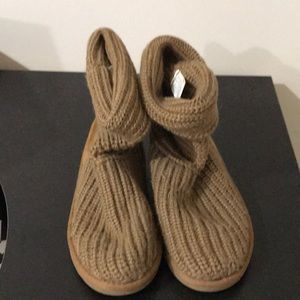 Ugg kids brown sweater boots